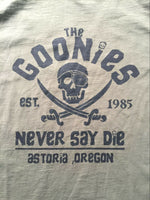 The Goonies Never Say Die Astoria Oregon Pirate Flag T Shirt