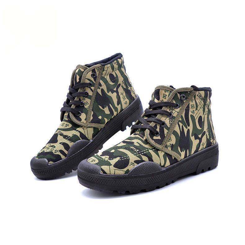 Men's slip resistance high-top work shoes