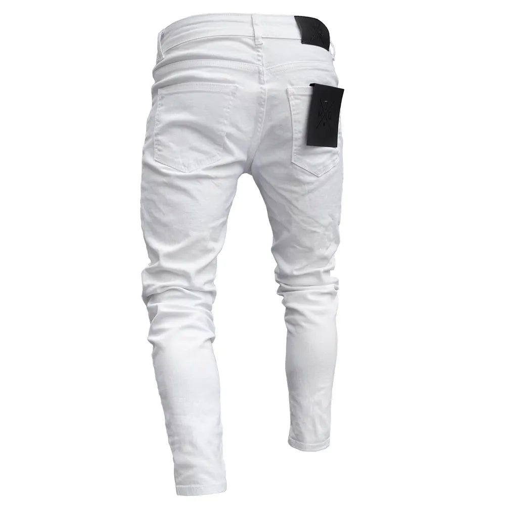 Men Chicken Cotton Stretchy Skinny Jeans