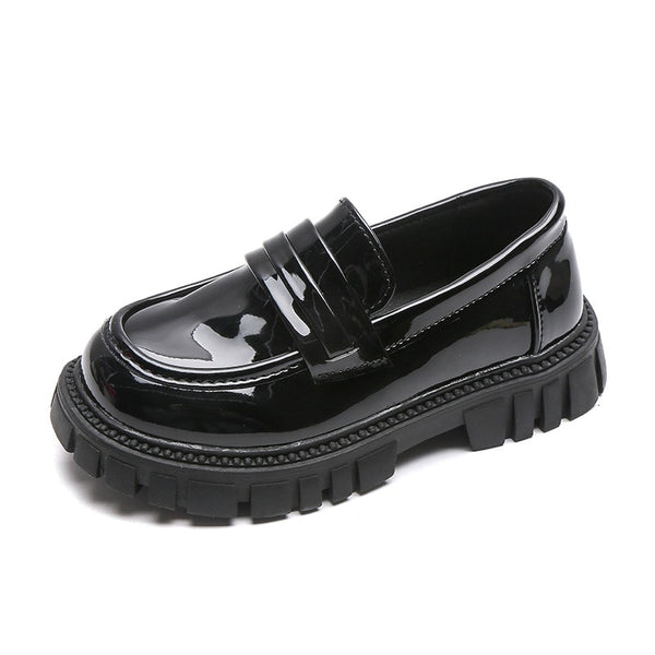 Baby Girl Shoes Black Loafers
