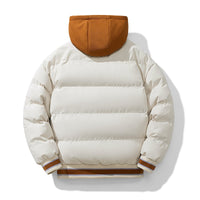 Winter Jacket Men's Zipper New Jacket Streetwear Windproof Fashion Jacket Hooded Parkers Winter Thick Thermal Cotton Coat Men's