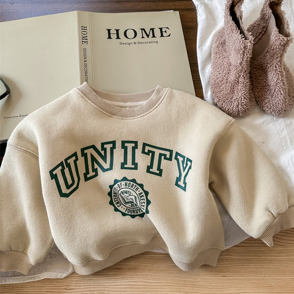 Unity Children Letter Printed Sweatshirts