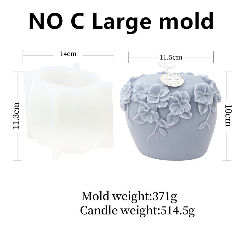 Cylindrical Candle Silicone