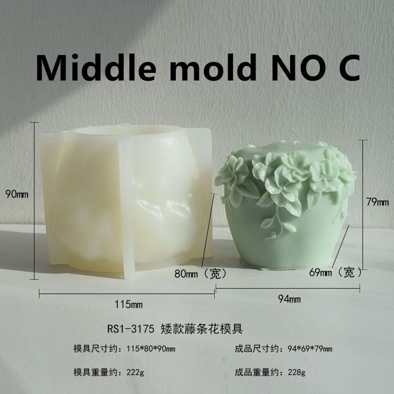 Cylindrical Candle Silicone