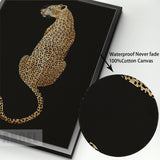 Black Cheetah Posters And Prints classy Animals Decorative Wall Pictures