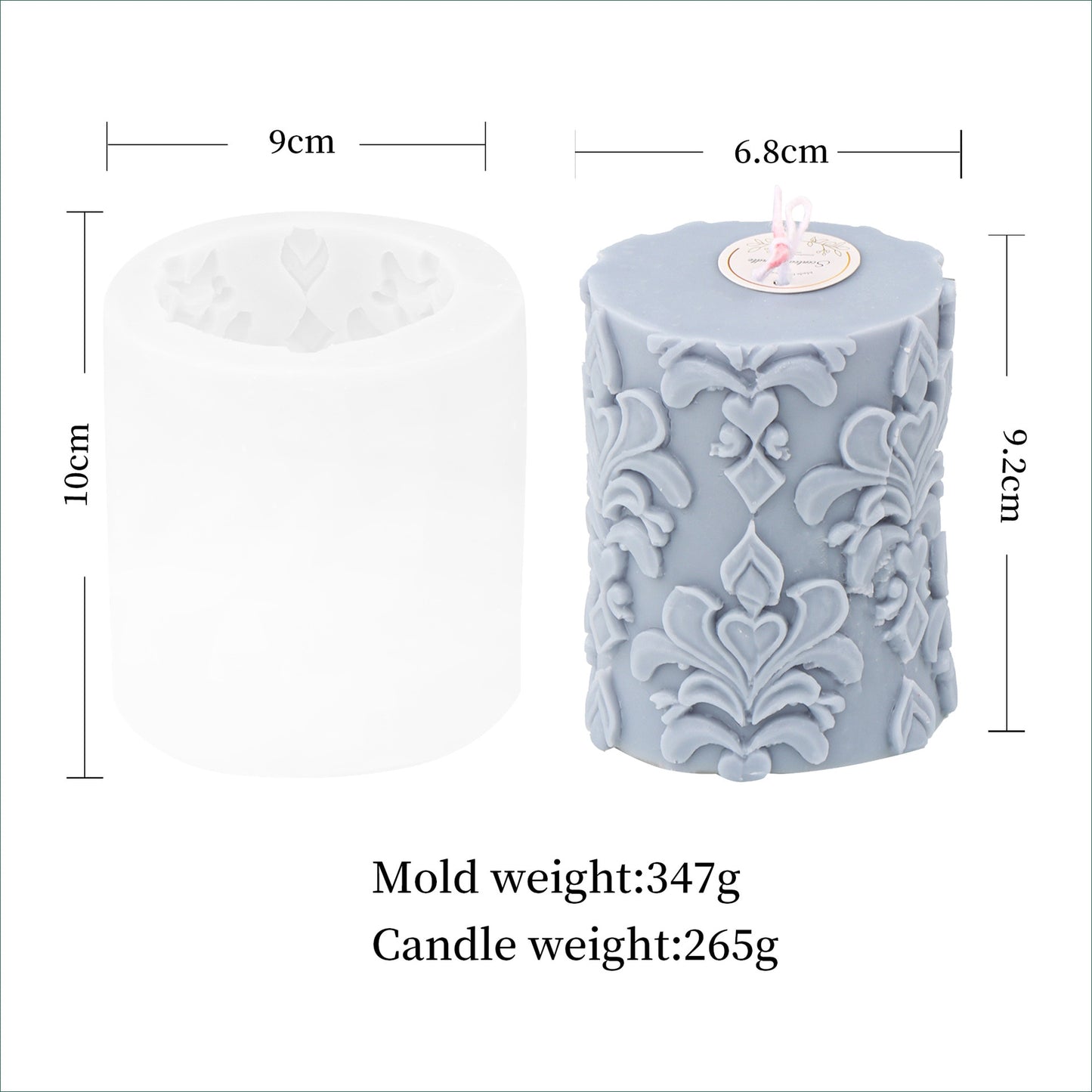 Cylindrical Candle Silicone