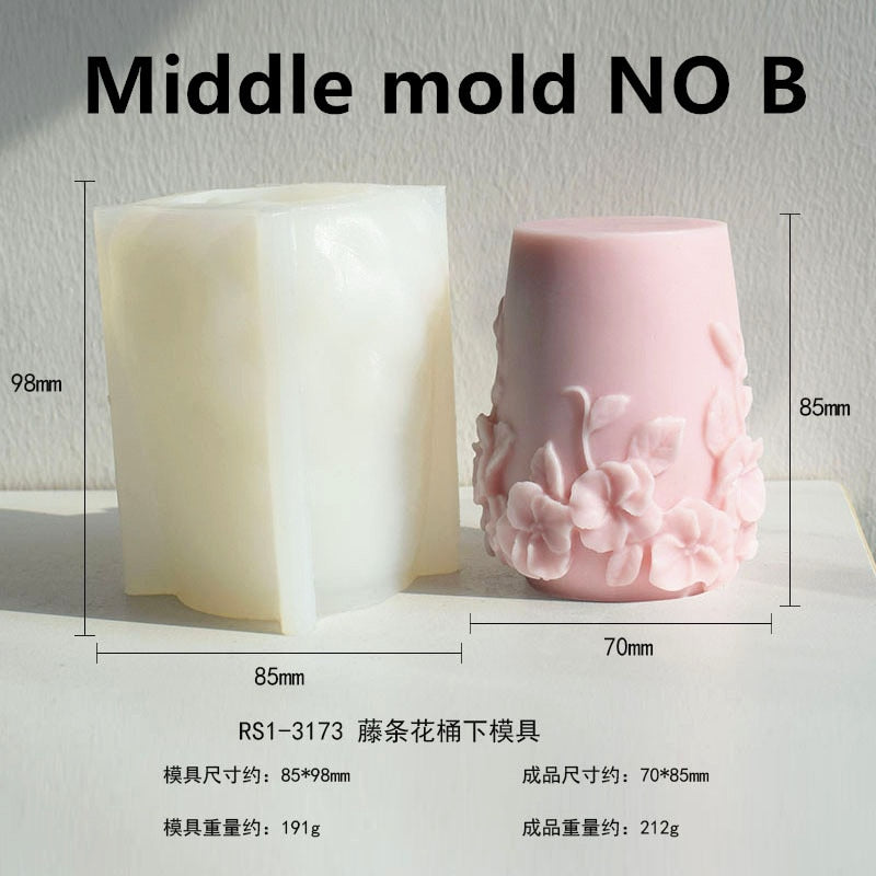 Cylindrical Candle Silicone