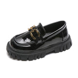 Baby Girl Shoes Black Loafers