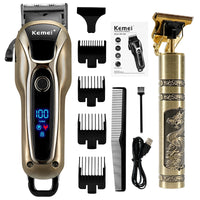Professional Barber Hair Clipper Rechargeable